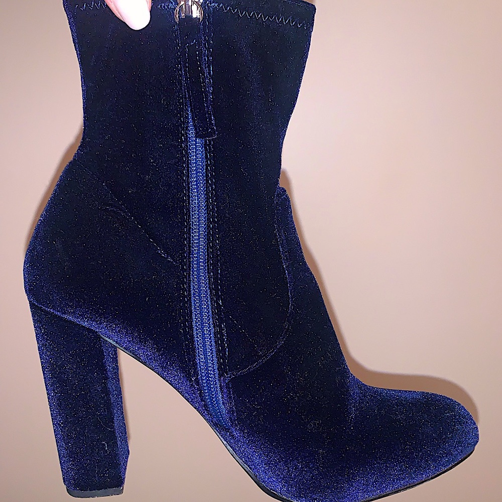 Velvet Heel Booties